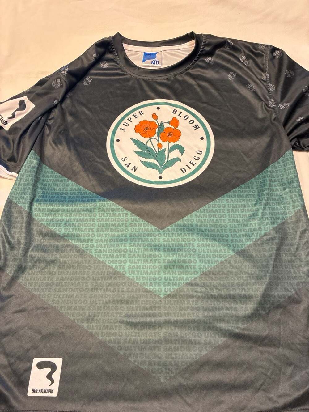 Breakmark San Diego Super Bloom Ultimate Frisbee Jersey Adult MD Horanic #8